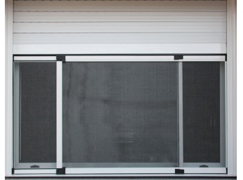 Mosquitera ventana extensible fibra vidrio 40x50-92 cm bronc