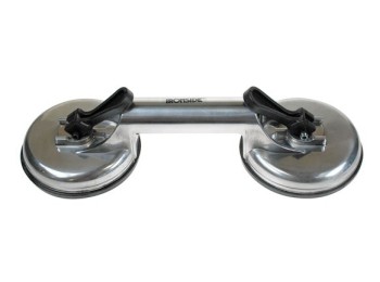 Ventosa sujeccion doble en aluminio capacidad: 50 kg., Ø taz
