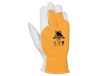 Guante piel flor cabra dorso algodon tuff talla 8 juba