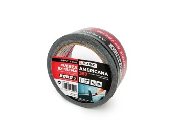 Cinta americana 357 10 m x 50 mm negro miarco