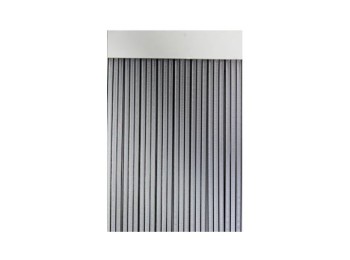 Cortina de puerta cinta duero-negro/transparente 90 x 210 cm