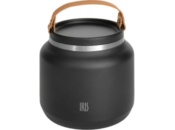 Termo solidos con asa negro new 700 ml iris