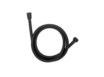 Flexo ducha acero inox negro 150 cm wenko