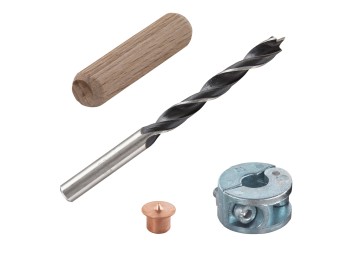 Espigas ensamblar kit 25 piezas Ø 10 mm wolfcraft