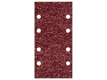 Lija adherente madera metal gr 80 10 uds 93 x 185 mm 8 aguje