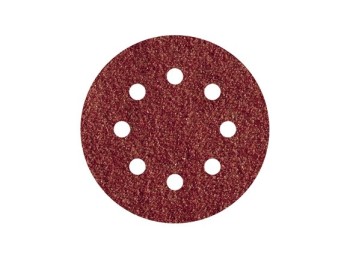 Lija disco adherente madera metal gr 120 5 uds Ø 115 8 aguje