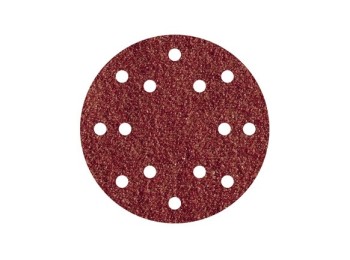 Lija disco adherente madera metal gr 120 5 uds Ø 150 14 aguj