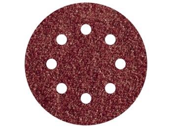 Lija disco adherente madera metal gr 40 5 uds Ø 125 8 agujer