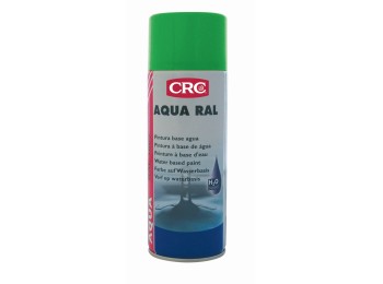 Pintura poliu al agua spray 400ml verde ral 6018 aqua ral cr