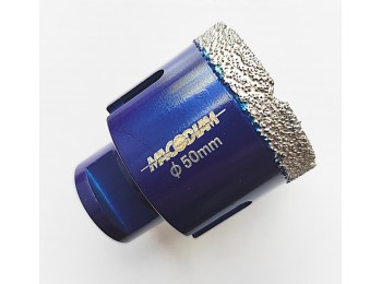 Broca diamantada porcelanico perforacion en seco Ø 50 m-14 m