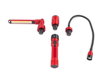 Linterna led portatil 3 cabezales intercambiables tayg