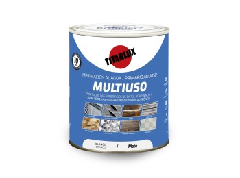 Imprimacion al agua multiuso mate 750 ml blanco titan