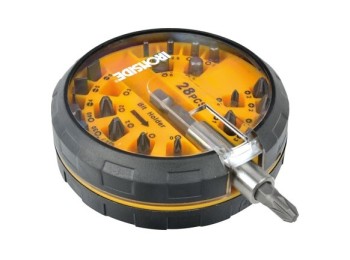 Puntas atornillar, set 28 pzas. organizador, hockey puck iro