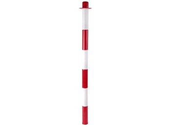 Poste rojo/blanco para base rellenable 850mm s21