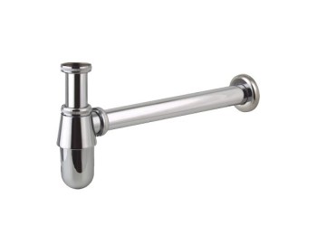 Sifon botella extensible laton cromado con alargadera/plafon