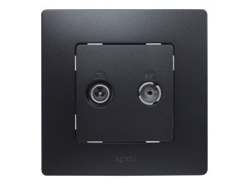 Toma de television intermedia negra serie niloe legrand