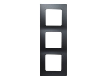 Marco 3 elementos negro serie niloe legrand