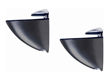 Soporte estante clip negro 2uds fepre