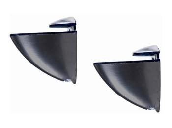 Soporte estante microclip negro 2uds fepre