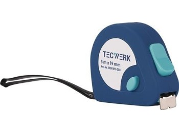 Flexometro eg ii abs autoblocante 5 mx 19 mm tecwerk