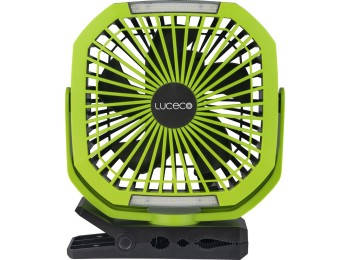 Linterna con ventilador pinza e iman power bank 250lm luceco