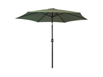 Parasol aluminio inclinable verde oliva 3 m tubo 48 mm con m