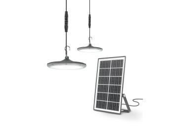 Lampara led solar gloria 2 x 500lm con placa fotovoltaica ip