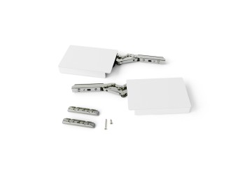 Emuca Compás para puertas elevables Altius Lift, Fuerza 1840-5200 (high=H), Acero y plástico, Blanco