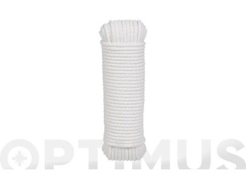 Cordon polietileno riel stor con alma Ø 3mm 25 mt blanco rombull