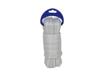Cuerda polietileno cableada plastificada 4 c Ø 5mm 15 mt blanco rombull
