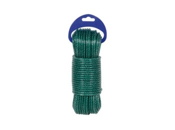 Cuerda polietileno cableada plastificada 4 c Ø 5mm 25 mt verde rombull