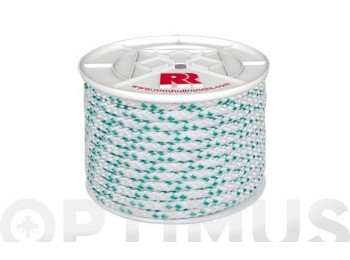Cuerda polipropileno trenzada con alma Ø 10 mm 100 mt blanco rombull