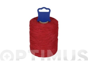 Hilo replanteo polipropileno trenzado Ø 1,8 mm 100 mt rojo rombull
