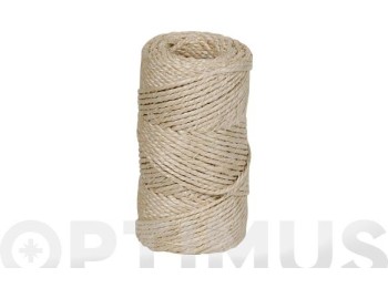Hilo sisal torcido 1 a 2 cabos Ø 2,5 mm 200 grs rombull