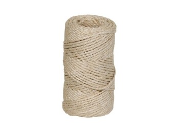 Hilo sisal torcido 3/4 a 2 cabos Ø 3 mm 700 grs rombull
