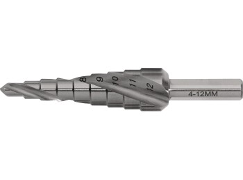 Broca escalonada hss 4-12 mm tecwerk