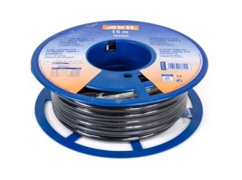 Cable coaxial 19patc colgable negro 15 mt axil