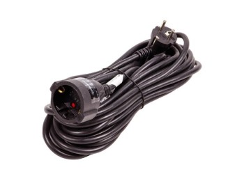 Prolongador 3x1,5 negro 16a 10mt ip20 arteconfort