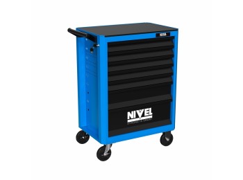 Carro herramientas metalico 7 cajones 130 piezas vasos, puntas y herramientas ni