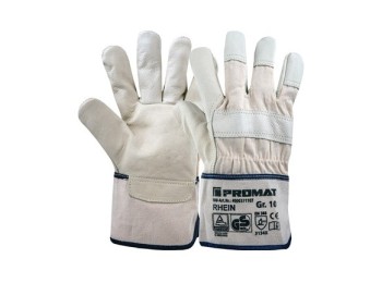 Guante piel flor vacuno top rhein beig t 10 promat