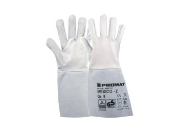 Guante piel serraje soldador mexico z gris t 9 promat