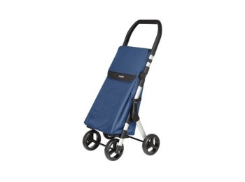 Carro compra 4 ruedas muuvi plegable azul-aluminio duett