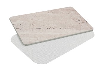 Alfombra de baÑo diatomita gris marmoleado 39 x 1 x 60 cm wenko