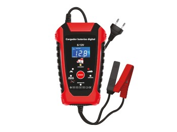Cargador baterias coche 12v y moto 6v pool line