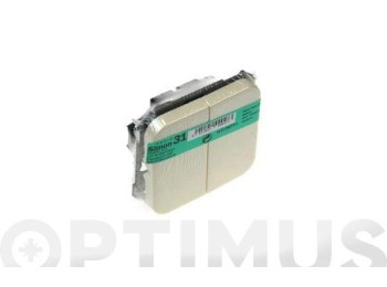 Conmutador doble blanco s31 simon
