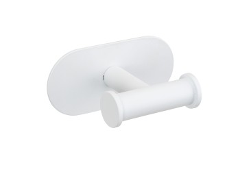 Percha de acero inoxidable turbo-loc® duo serie orea white mat wenko