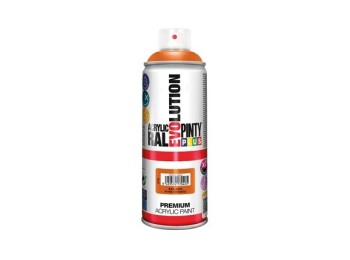 Pintura spray acrilica evolution brillo 520 cc ral 2004 naranja puro pintyplus