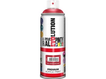 Pintura spray acrilica evolution brillo 520 cc ral 3000 rojo vivo pintyplus