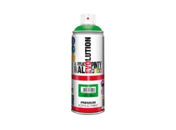 Pintura spray acrilica evolution brillo 520 cc ral 6018 verde amarillento pintyp