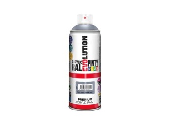 Pintura spray acrilica evolution brillo 520 cc ral 7001 gris plata pintyplus